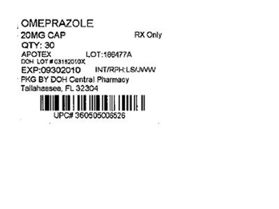 Label Image For 20mg (Omeprazole 20mg(apotex))